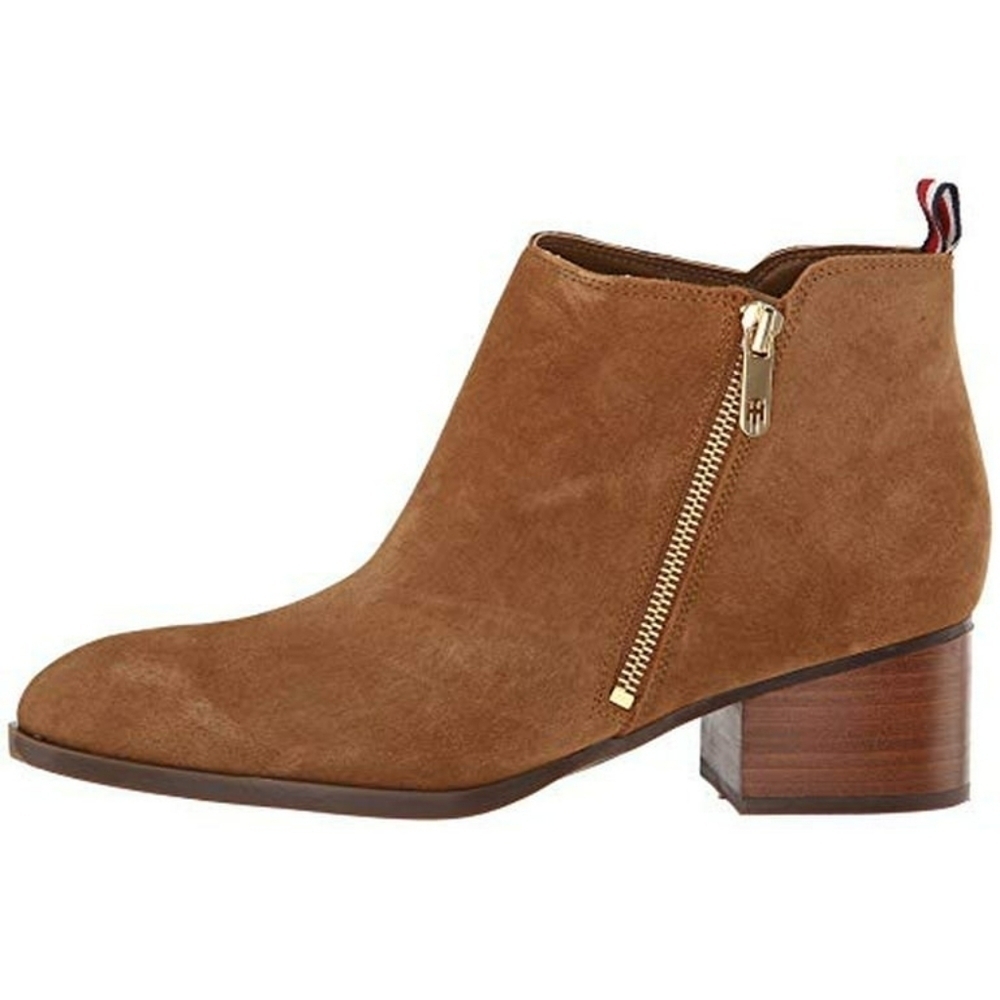 Tommy Hilfiger Women's Casual Boots Caramel Size 9.5 M cognac ankle boots